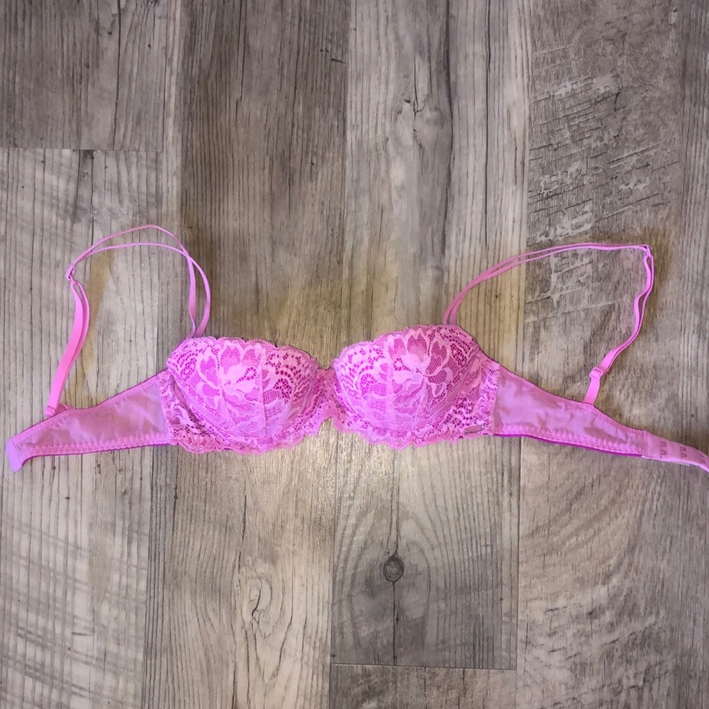PINK - Lace Push Up Bra
